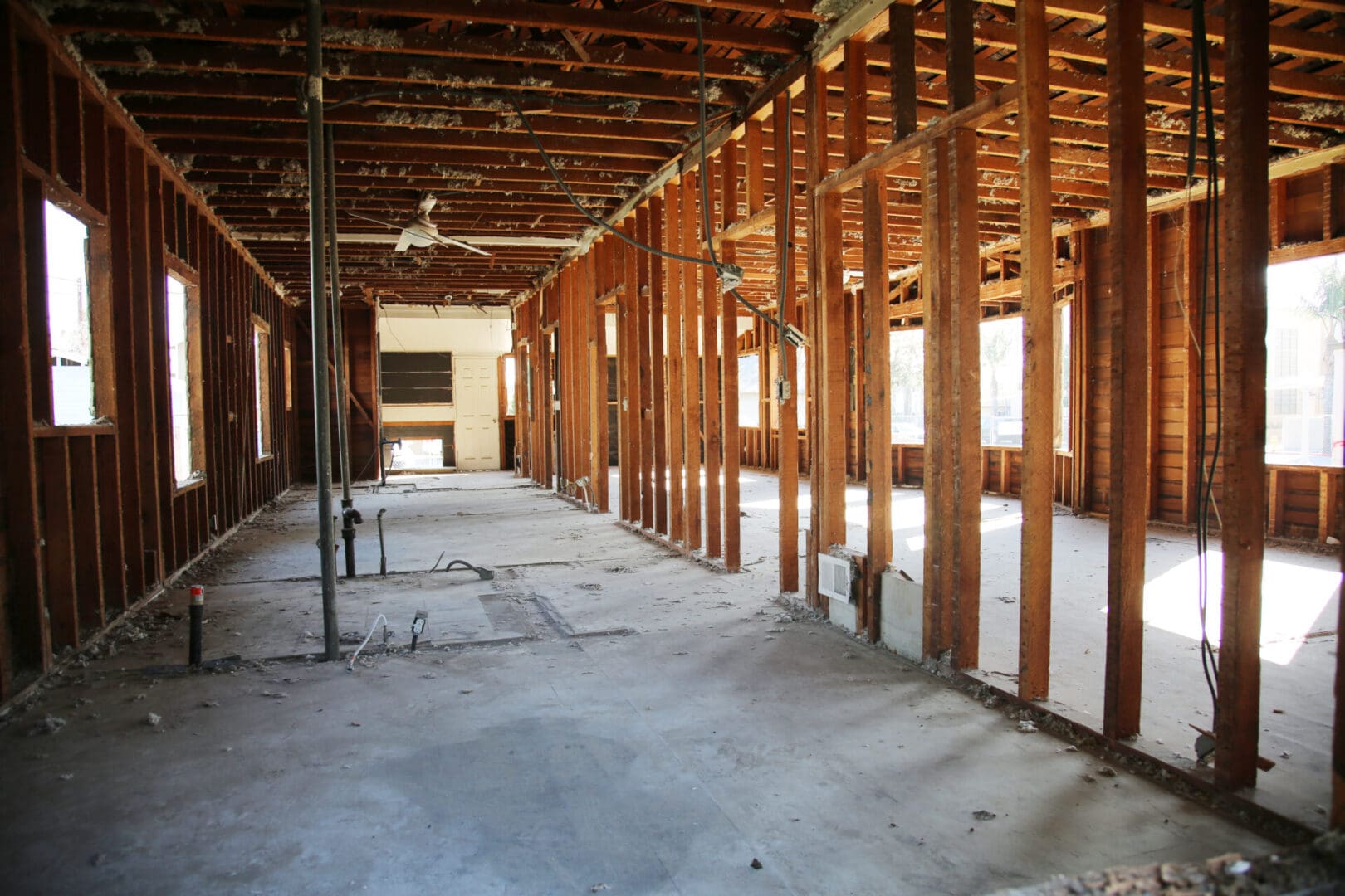 A room with many wooden walls and floors